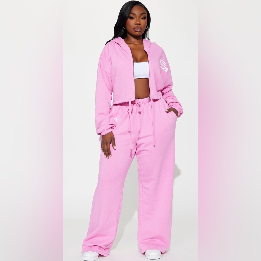 - Angel Number Washed Wide Leg Tracksuit